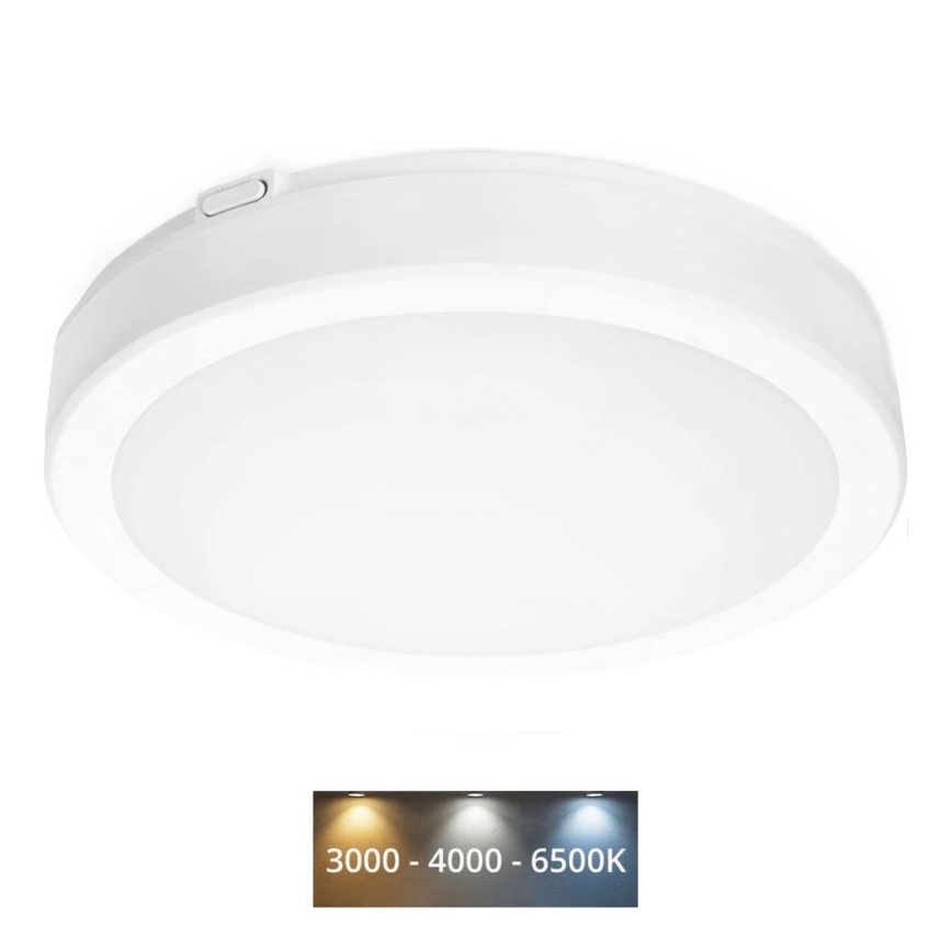 LED Stropna svjetiljka za kupaonicu NAIROS LED/24W/230V 3000/4000/6500K IP65 pr. 30 bijela