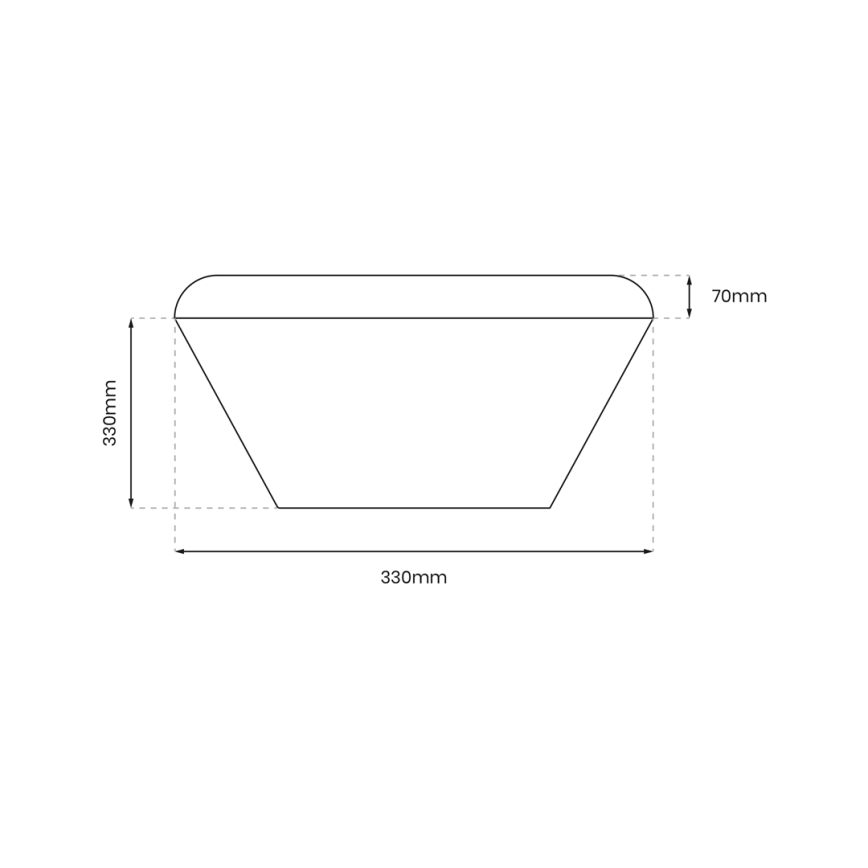 LED Stropna svjetiljka za kupaonicu NEMO LED/17W/230V IP44 zlatna