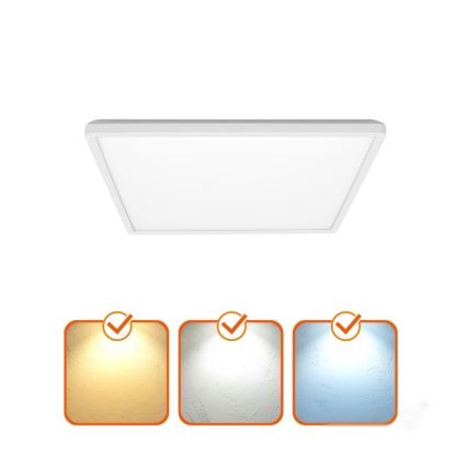 LED Stropna svjetiljka za kupaonicu NIVERA LED/12W/230V IP54 3000/4000/6000K 22,5x22,5 cm bijela
