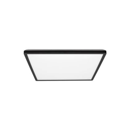 LED Stropna svjetiljka za kupaonicu NIVERA LED/12W/230V IP54 3000/4000/6000K 22,5x22,5 cm crna