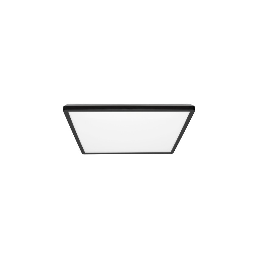 LED Stropna svjetiljka za kupaonicu NIVERA LED/12W/230V IP54 3000/4000/6000K 22,5x22,5 cm crna