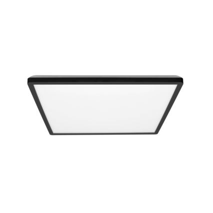 LED Stropna svjetiljka za kupaonicu NIVERA LED/24W/230V IP54 3000/4000/6000K 30x30 cm crna