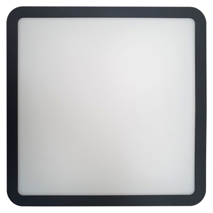 LED Stropna svjetiljka za kupaonicu sa senzorom ELLÉ LED/24W/230V 3000/4000/6500K 26x26 cm IP54 antracit