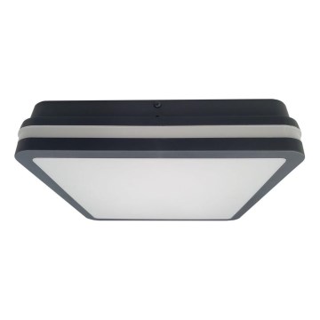 LED Stropna svjetiljka za kupaonicu sa senzorom ELLÉ LED/24W/230V 3000/4000/6500K 26x26 cm IP54 antracit