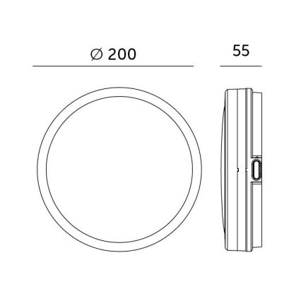 LED Stropna svjetiljka za kupaonicu sa senzorom LED/12W/230V 3000/4000/6500K IP65 pr. 20 cm bijela + daljinski upravljač