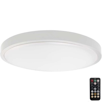 LED Stropna svjetiljka za kupaonicu sa senzorom LED/18W/230V 4000K IP44 bijela + daljinski upravljač