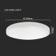 LED Stropna svjetiljka za kupaonicu sa senzorom LED/18W/230V 4000K IP44 bijela