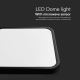 LED Stropna svjetiljka za kupaonicu sa senzorom LED/18W/230V 4000K IP44 crna + daljinski upravljač