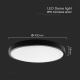 LED Stropna svjetiljka za kupaonicu sa senzorom LED/36W/230V 4000K IP44 crna + daljinski upravljač