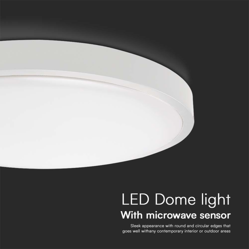 LED Stropna svjetiljka za kupaonicu sa senzorom SAMSUNG CHIP LED/36W/230V IP44 4000K pr. 42 cm bijela + daljinski upravljač