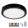 LED Stropna svjetiljka za kupaonicu sa senzorom NAIROS LED/24W/230V IP65 3000/4000/6500K pr. 30 cm crna + daljinski upravljač