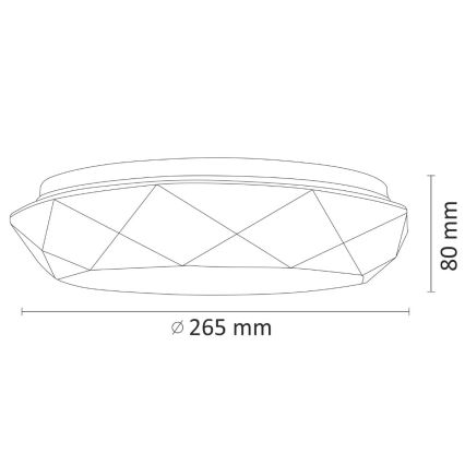 LED Stropna svjetiljka za kupaonicu SELINA LED/12W/230V IP44