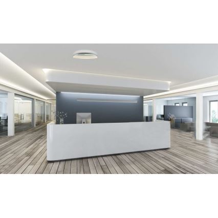 LED Prigušiva stropna svjetiljka za kupaonicu SLIDE LED/6/12/18/24W/230V 2900/4000/6200K IP44 bijela