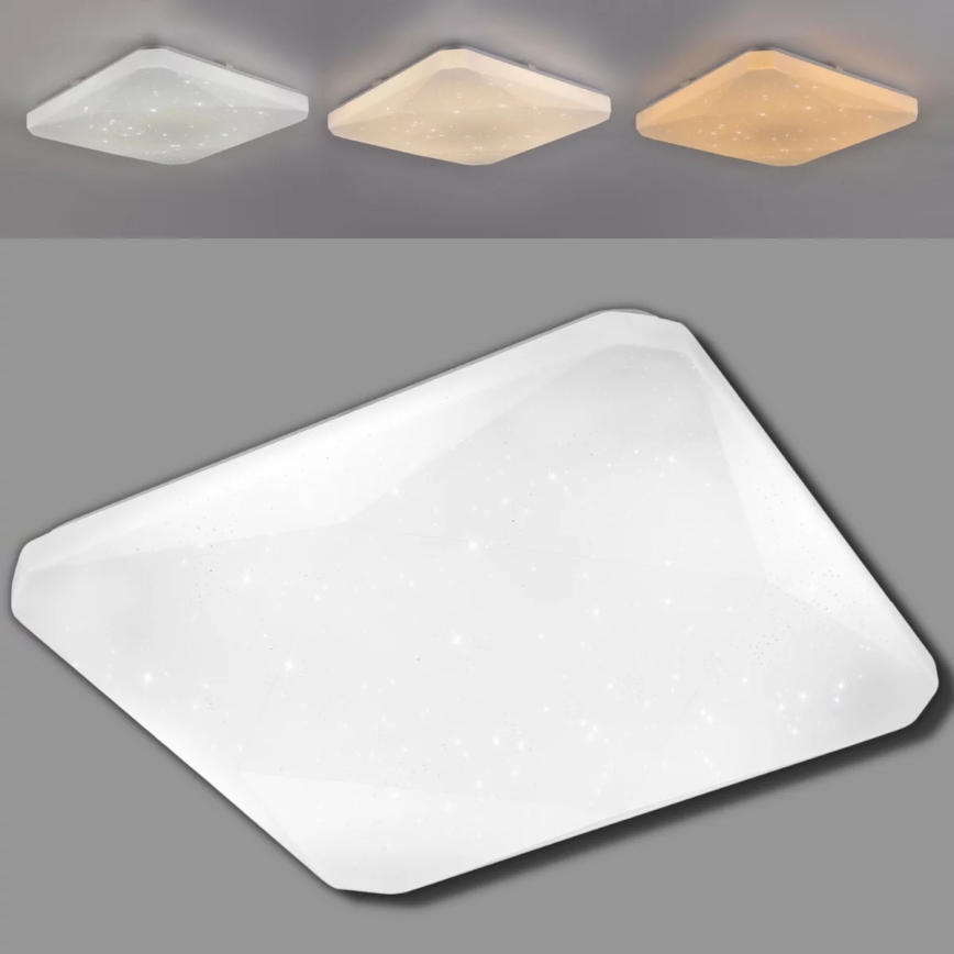 LED Stropna svjetiljka za prigušivanje KASTOR na daljinski upravljač LED/72W/230V