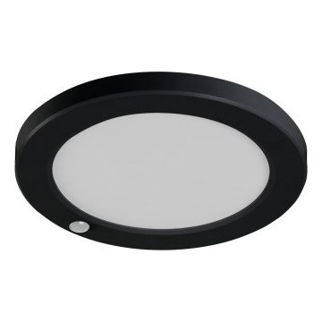 LED Stropna/ugradbena svjetiljka sa senzorom pokreta 2u1 ERGA LED/17W/230V 3000/4000/6500K crna
