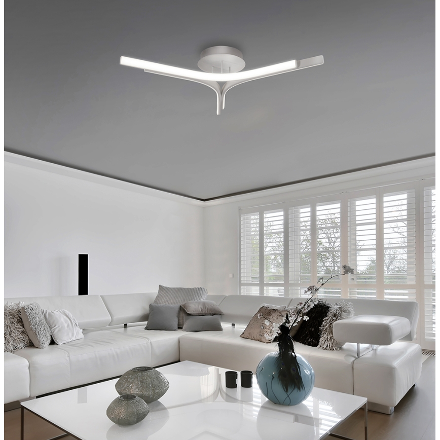 LED stropni luster ALTA LED/30W/230V srebrni