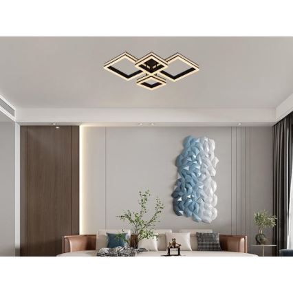 LED stropni luster za površinsku montažu s mogućnošću prigušivanja LED/175W/230V 3000-6500K + daljinski upravljač