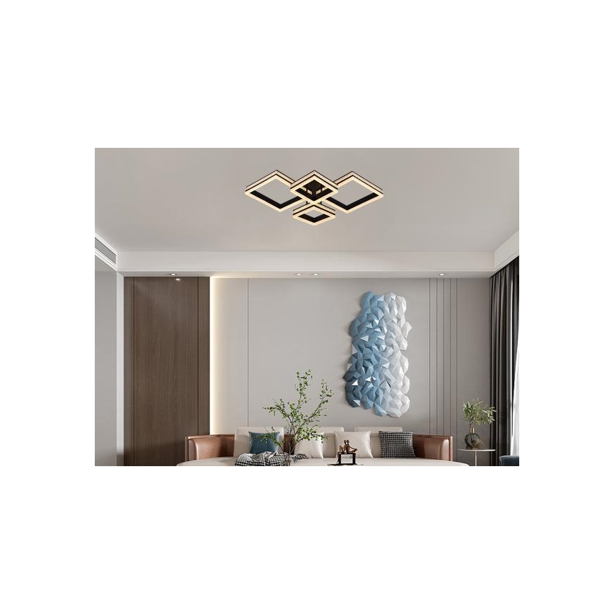 LED stropni luster za površinsku montažu s mogućnošću prigušivanja LED/175W/230V 3000-6500K + daljinski upravljač