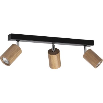 LED stropni spot MATTI 3xGU10/5W/230V hrast