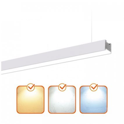 LED stropna nadometna viseća svjetiljka KOLINE LED/40W/230V 3000/4000/6500K 120 cm bijela
