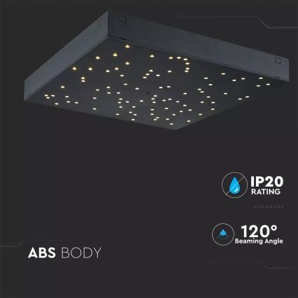 LED stropna svjetiljka s prigušivanjem 1xLED/8W/230V 30x30 cm + daljinski upravljač