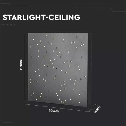 LED stropna svjetiljka s prigušivanjem 1xLED/8W/230V 30x30 cm + daljinski upravljač