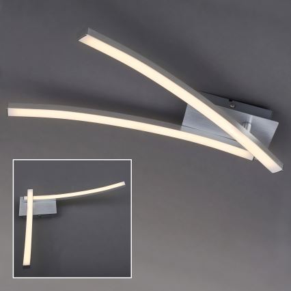 LED stropno svjetlo 2xLED/6W/230V 3000K matni krom