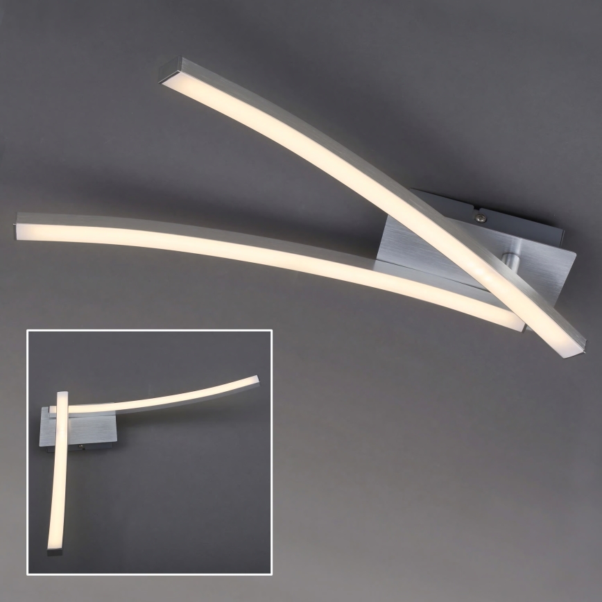 LED stropno svjetlo 2xLED/6W/230V 3000K matni krom