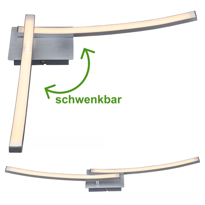 LED stropno svjetlo 2xLED/6W/230V 3000K matni krom