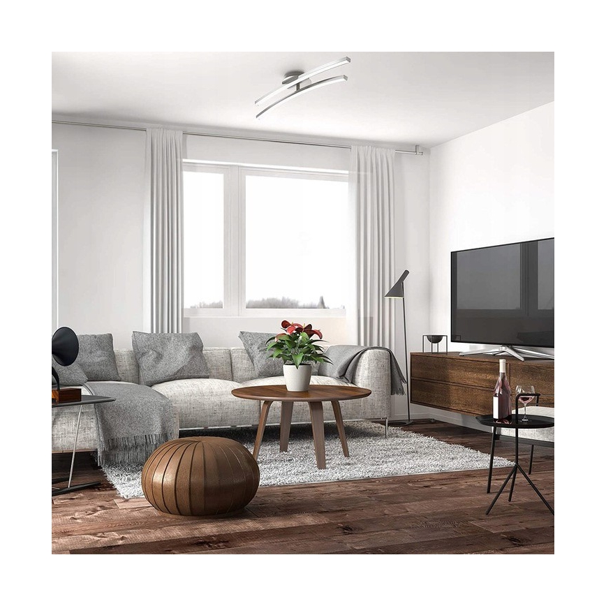 LED stropno svjetlo 2xLED/6W/230V sjajni krom