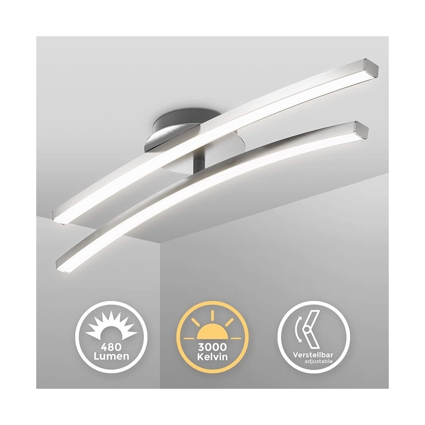 LED stropno svjetlo 2xLED/6W/230V sjajni krom