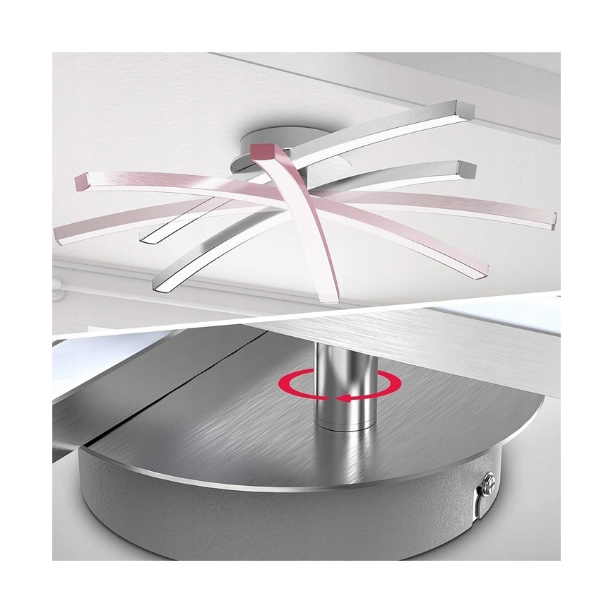 LED stropno svjetlo 2xLED/6W/230V sjajni krom