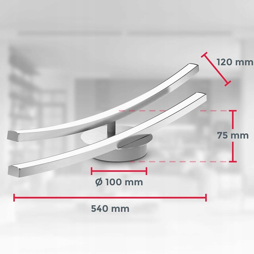 LED stropno svjetlo 2xLED/6W/230V sjajni krom