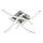 LED stropno svjetlo 4xLED/2,6W/230V 3000K matirani krom