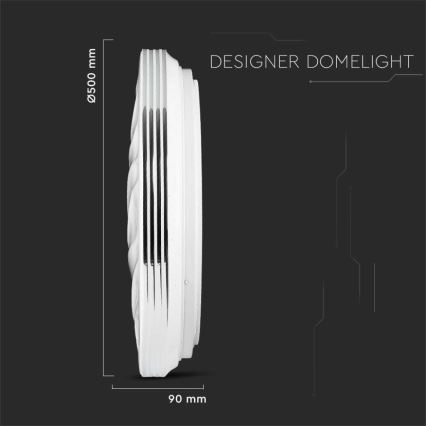 LED stropna svjetiljka s prigušivanjem LED/60W/230V 3000K/4000K/6500K promjer 50 cm + daljinski upravljač