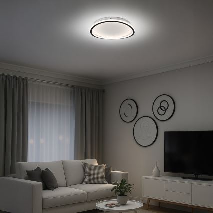 LED stropno svjetlo CALI LED/30W/230V Ø 40 cm crno