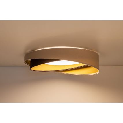 LED stropno svjetlo GALAXY MODERN LED/24W/230V Ø 55 cm bež/smeđa/zlatna