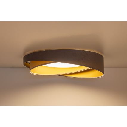 LED stropno svjetlo GALAXY MODERN LED/24W/230V Ø 55 cm siva/bež/zlatna