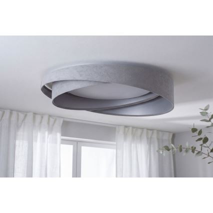 LED stropno svjetlo GALAXY MODERN LED/24W/230V Ø 55 cm sivo/srebrno