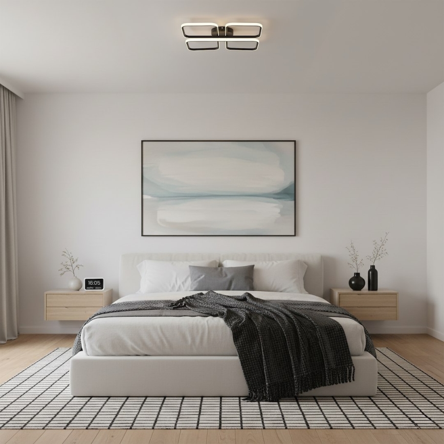 LED stropno svjetlo HIDALGO LED/40W/230V crno