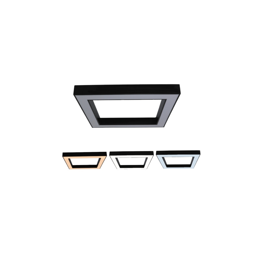 LED stropno svjetlo LED/100W/230V 3000/4000/6500K 80x80 cm crno