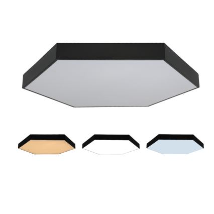LED stropno svjetlo LED/200W/230V 3000/4000/6500 K Ø 100 cm crno