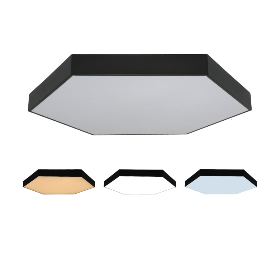 LED stropno svjetlo LED/200W/230V 3000/4000/6500 K Ø 100 cm crno