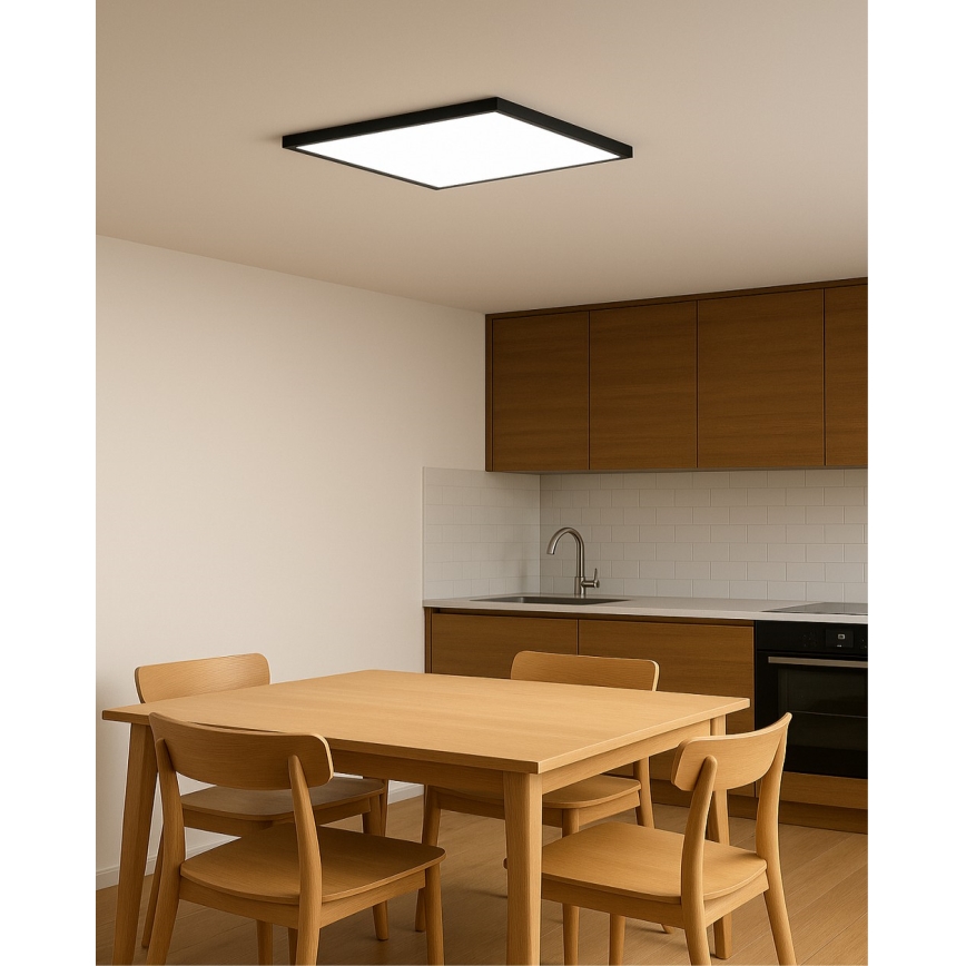 LED stropno svjetlo LED/24W/230V 3000/4000/6500K 30x30 cm crno