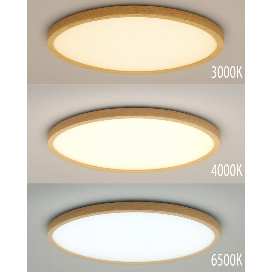LED stropno svjetlo LED/24W/230V 3000/4000/6500K promjer 30 cm bež