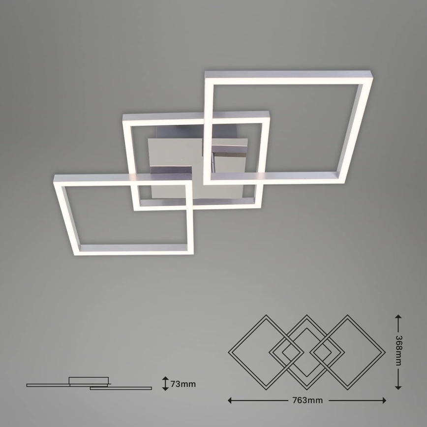 LED stropno svjetlo LED/33W/230V 3000K matni krom