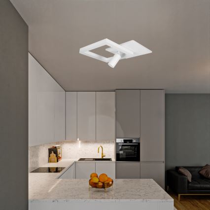 LED stropno svjetlo LED/38W/230V + 1xGU10/30W bijela