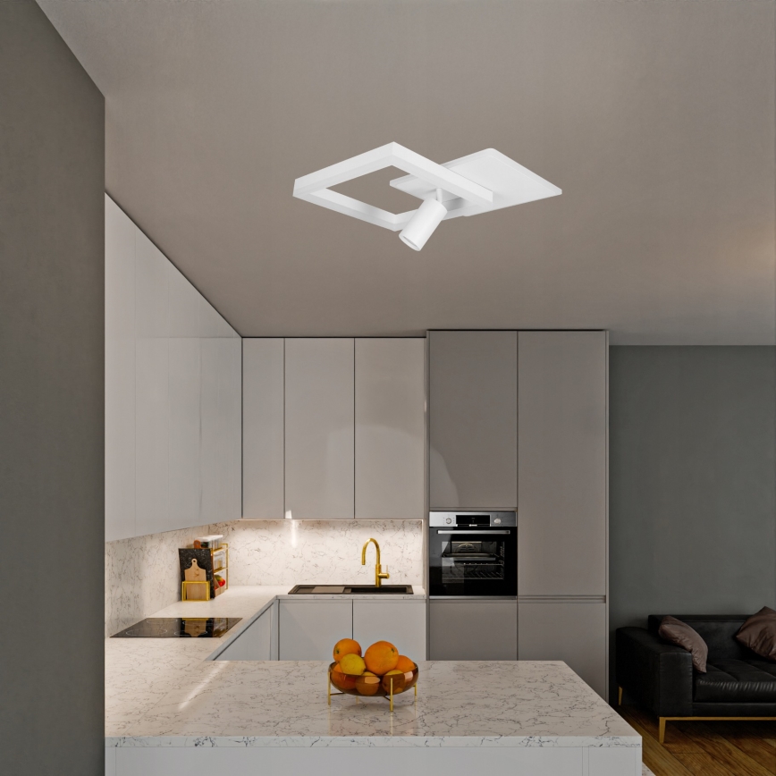 LED stropno svjetlo LED/38W/230V + 1xGU10/30W bijela