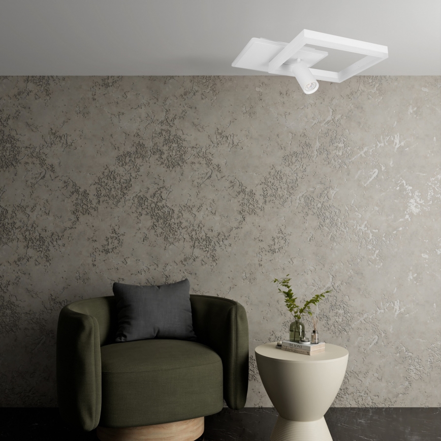 LED stropno svjetlo LED/38W/230V + 1xGU10/30W bijela