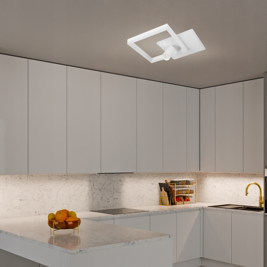 LED stropno svjetlo LED/38W/230V + 1xGU10/30W bijela